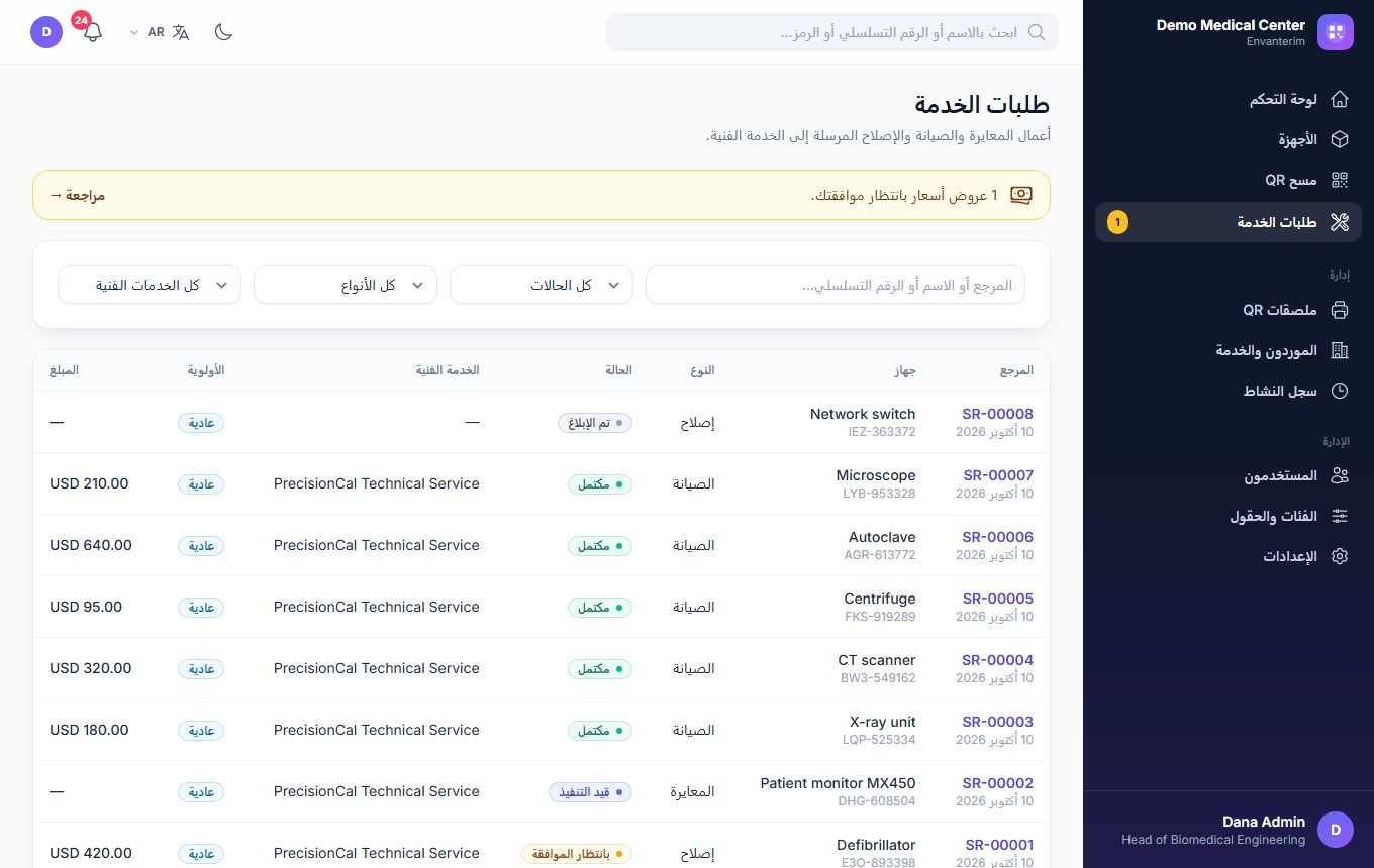الخدمة الفنية وموافقة التكلفة، خطوة بخطوة