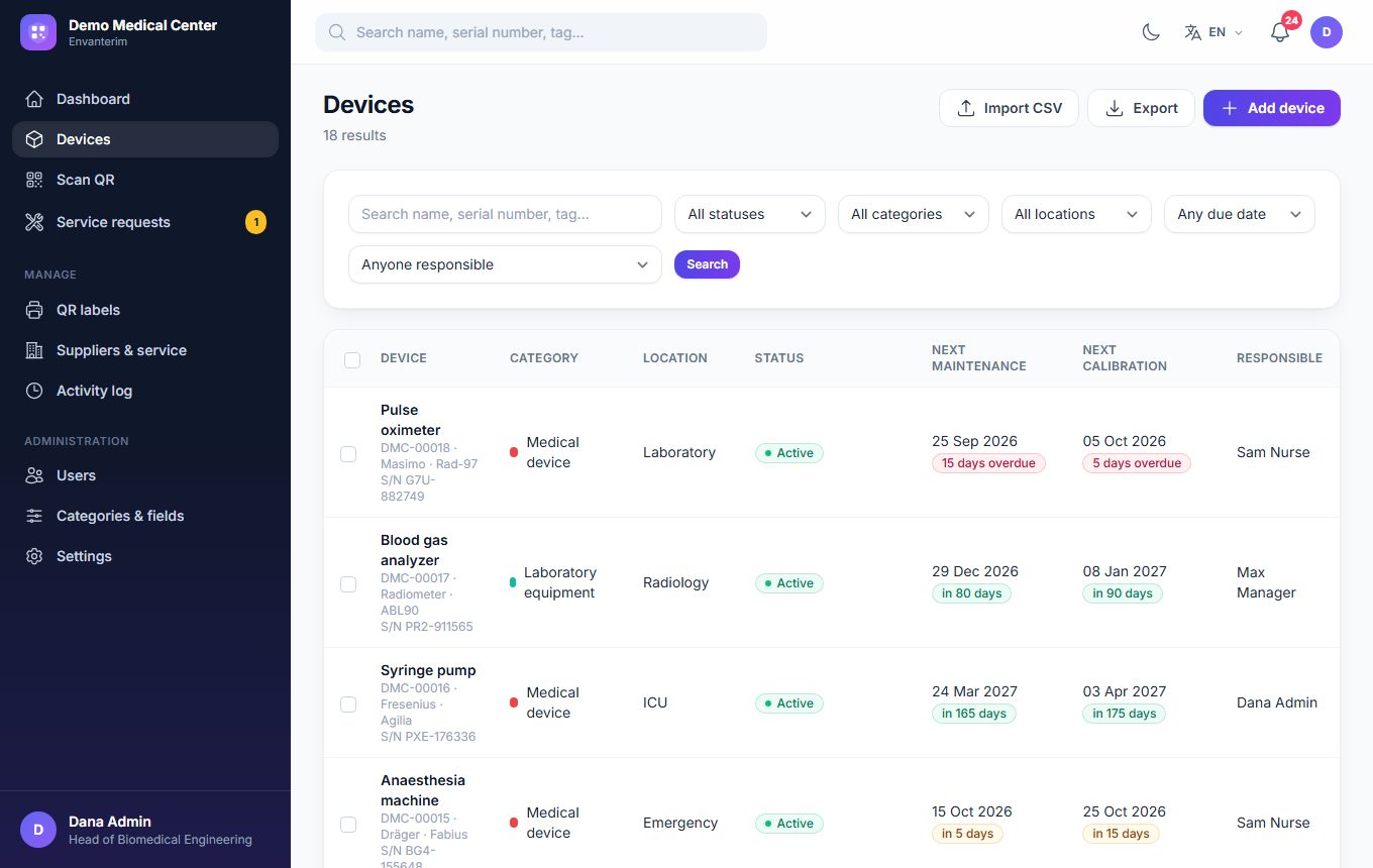 Monitor your products in real time
